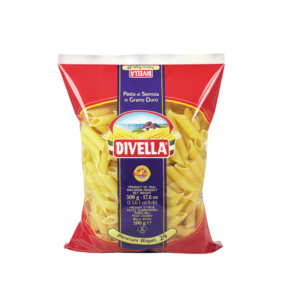 DIVELLA PASTA DI SEMOLA PENNONI RIGATI N.29 500 GR