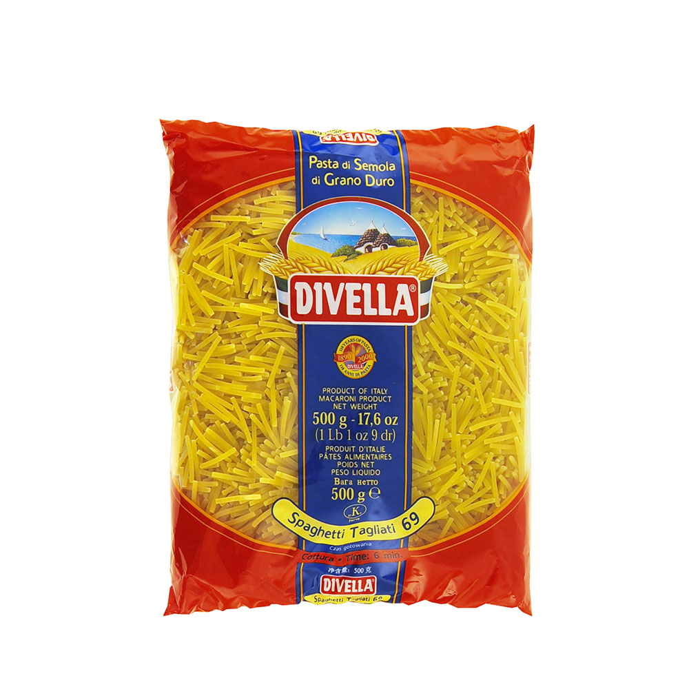 DIVELLA PASTA DI SEMOLA SPAGHETTI TAGLIATI 500 GR