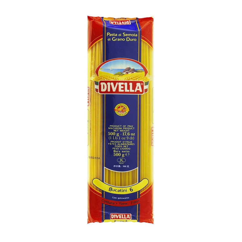 DIVELLA PASTA DI SEMOLA BUCATINI N.6 500 GR