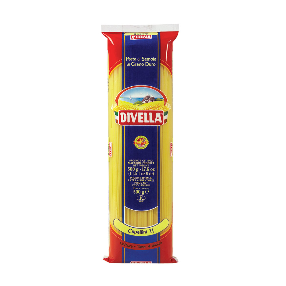 DIVELLA PASTA DI SEMOLA CAPELLINI N.11 500 GR