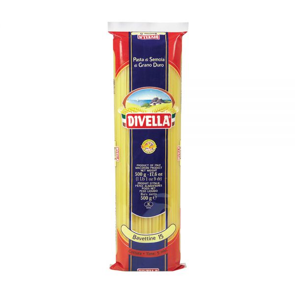 DIVELLA PASTA DI SEMOLA BAVETTINE N.15 500 GR