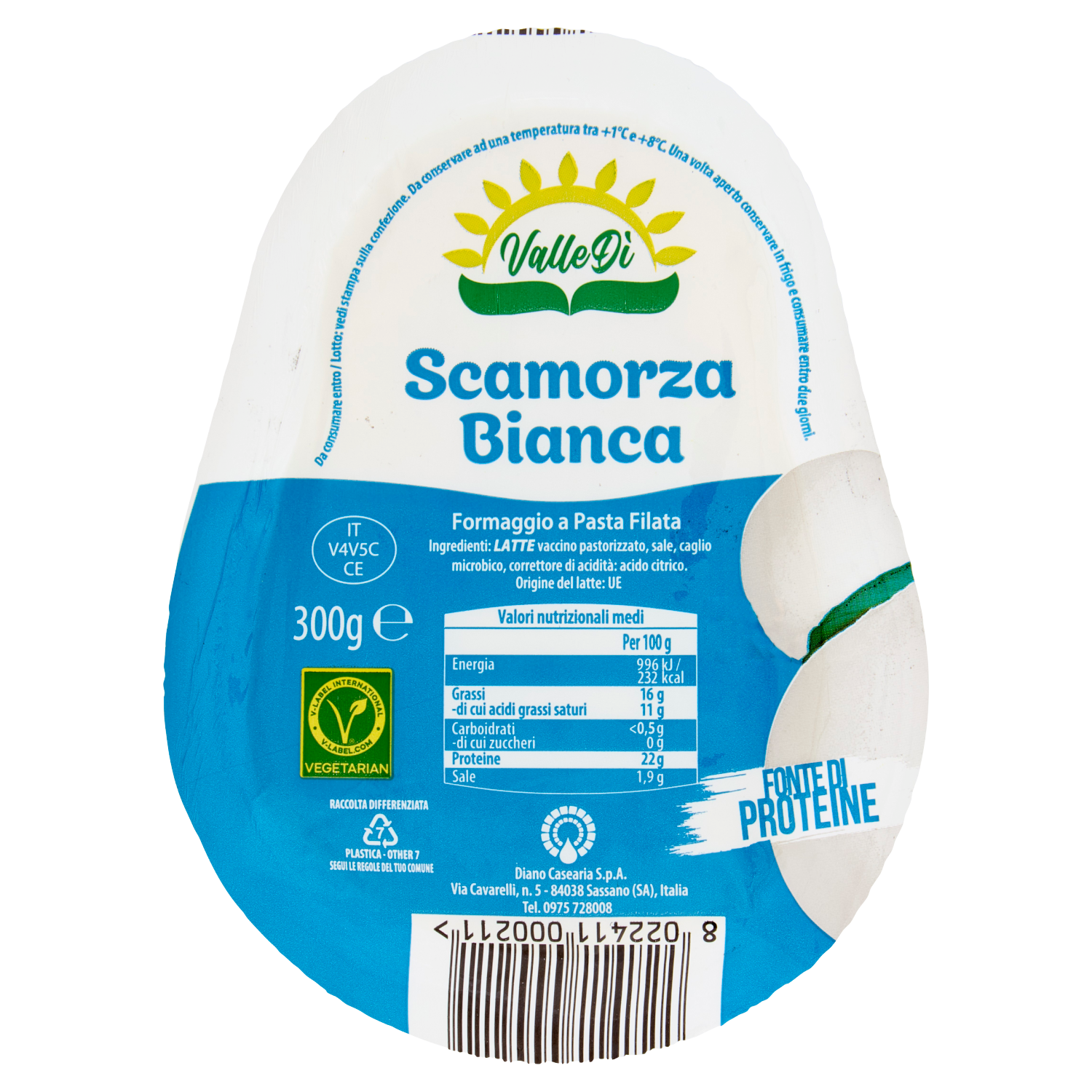 DIANINO SCAMORZA BIANCA 300 GR