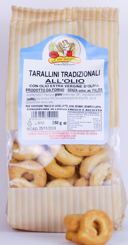 IL VOSTRO FORNAIO TARALLINI ALL'OLIO 250 GR