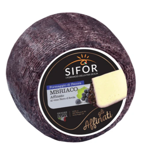 SIFOR PECORINO MBRIACO AFFINATO AL VINO NERO D'AVOLA AL KG