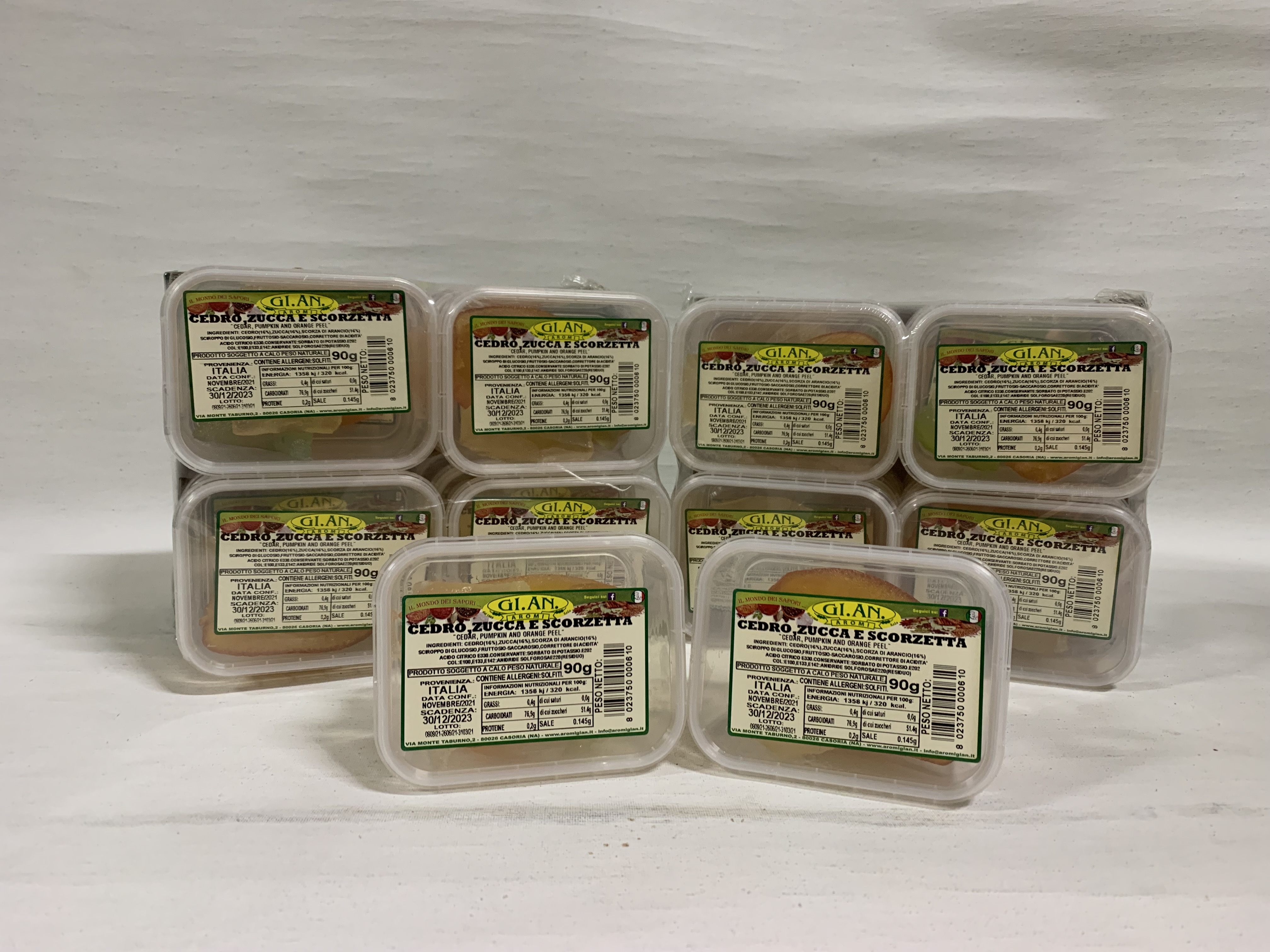 GI.AN. FRUTTA CANDITA CEDRO ZUCCA SCORZETTE 90 GR