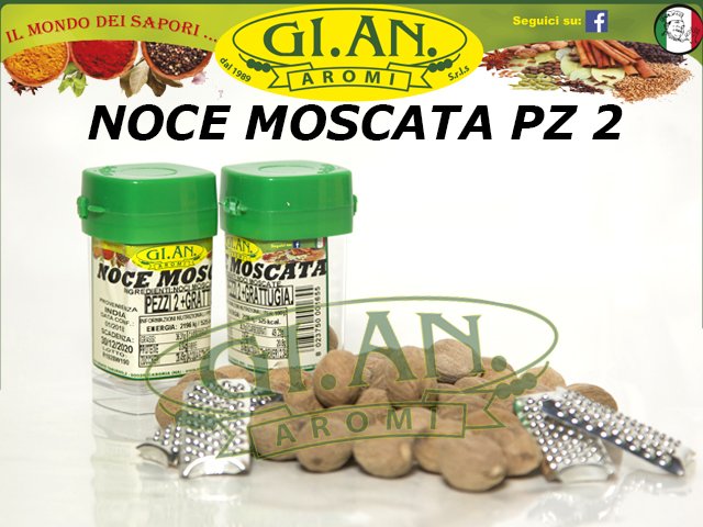 GI.AN. NOCE MOSCATA + GRATTUGIA X2 15 GR