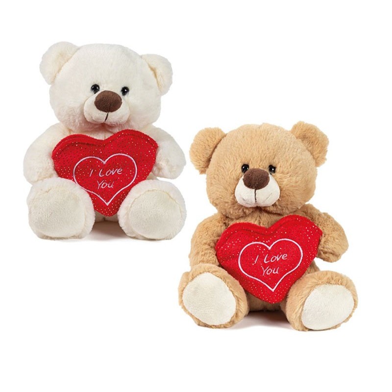 PELUCHE ORSO TASCA CUORE 1 PZ