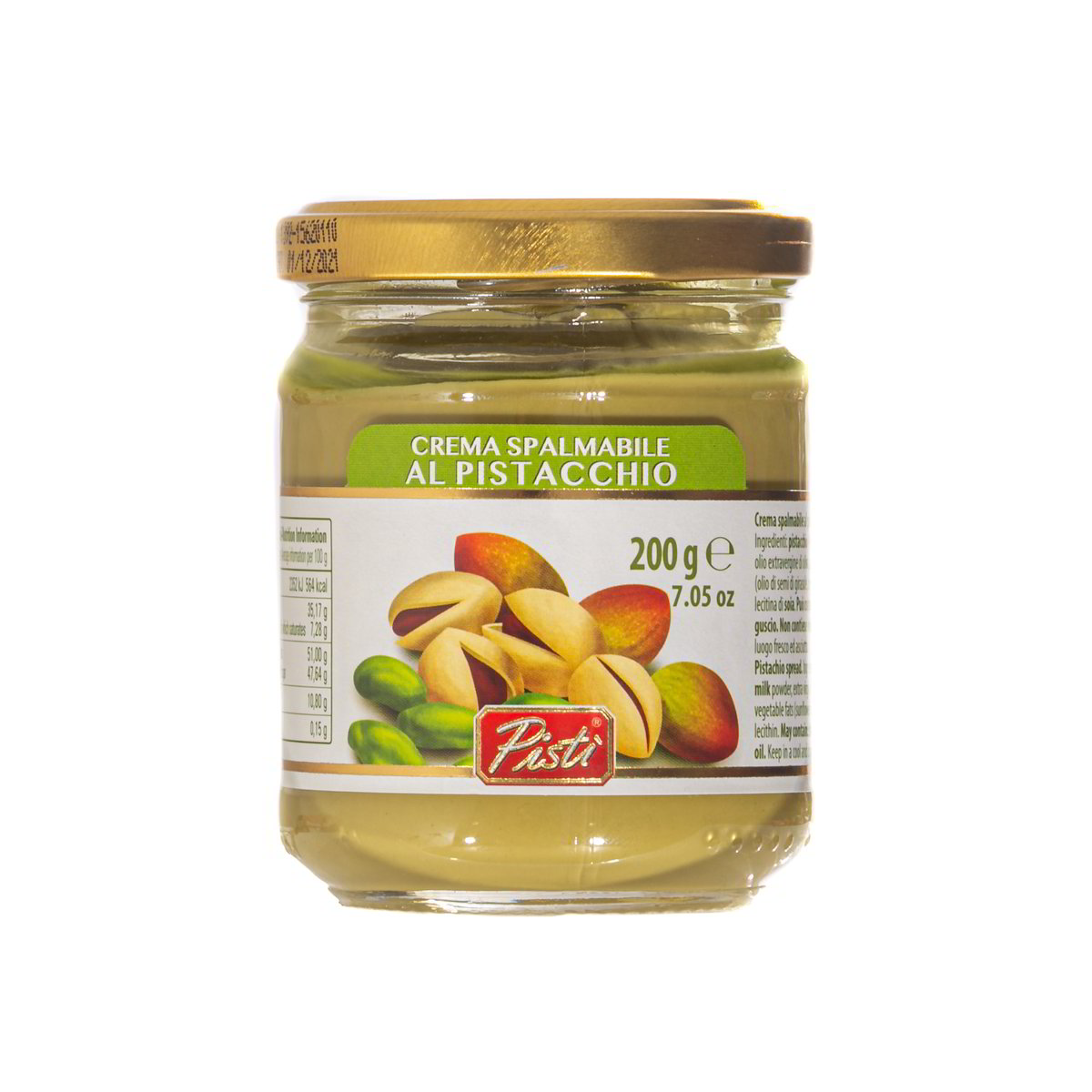 PISTI' CREMA SPALMABILE AL PISTACCHIO 45% 200 GR