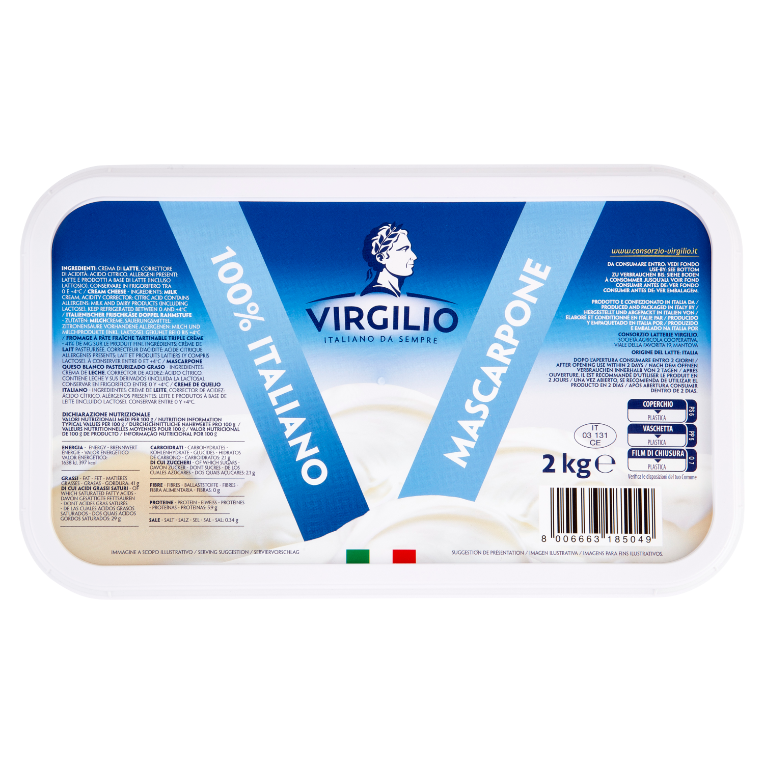 VIRGILIO MASCARPONE KG2 2.000 GR