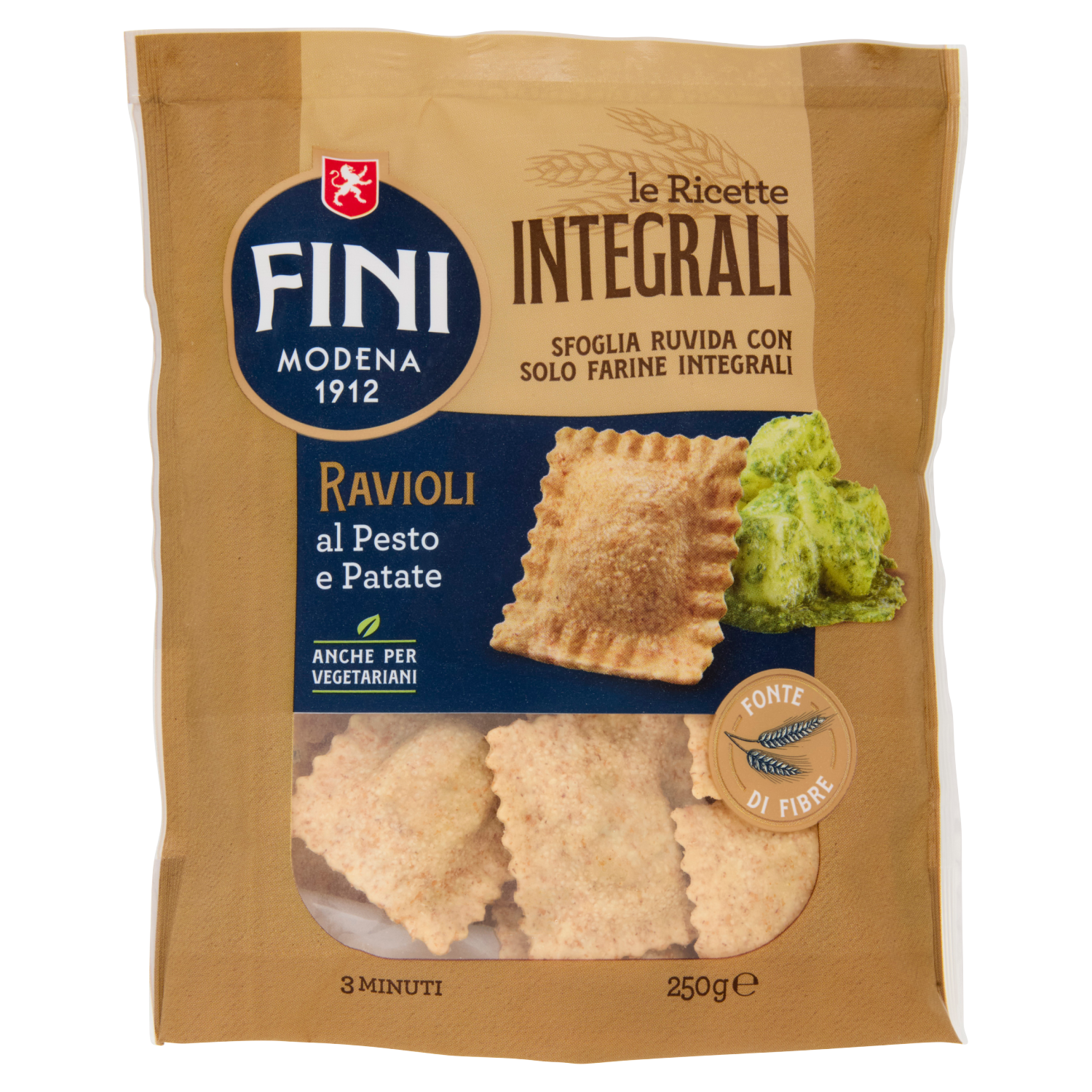 FINI INTEGRALI RAVIOLI PESTO & PATATE 250 GR