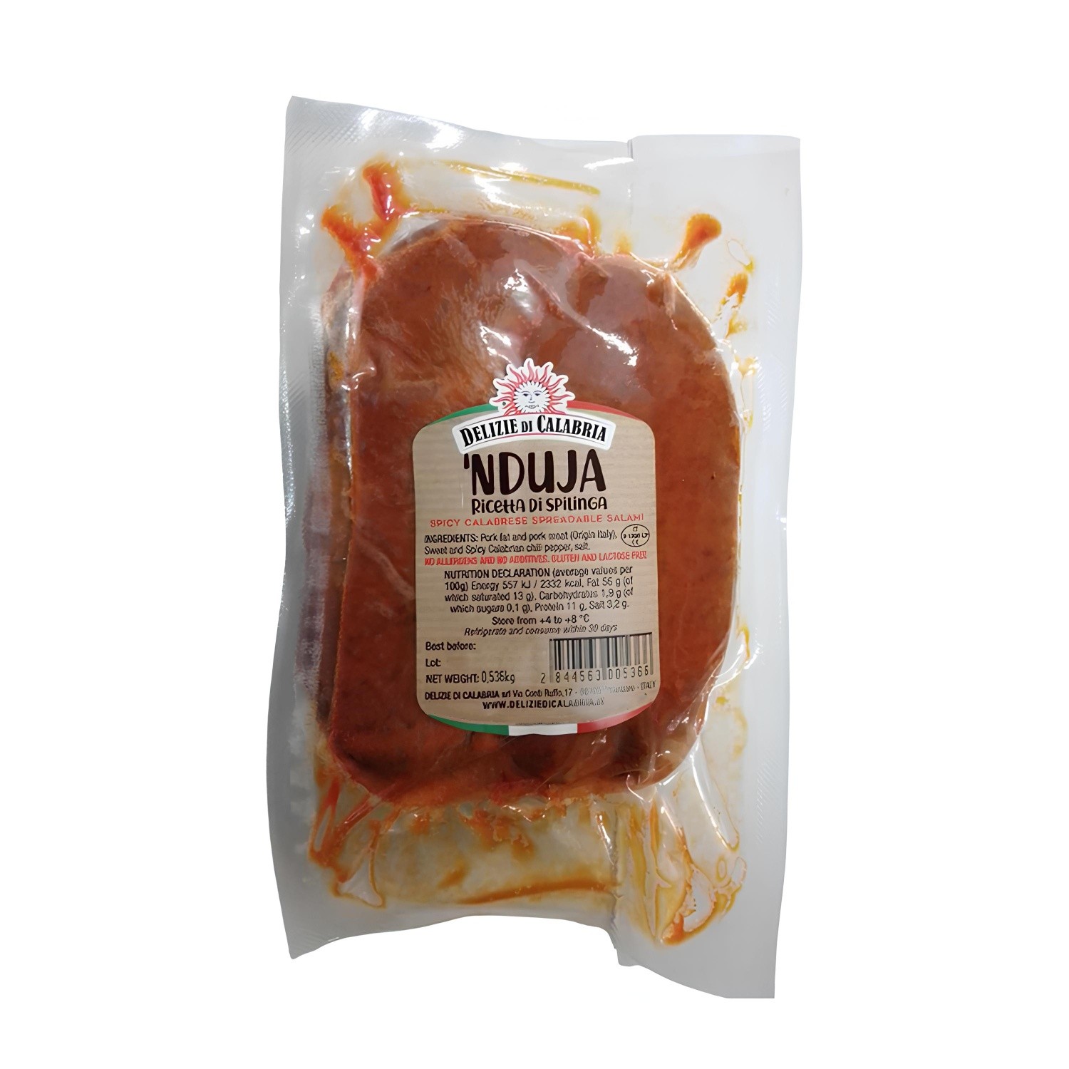DELIZIE DI CALABRIA NDUJA DI SPILINGA IN BUDELLO 450 GR