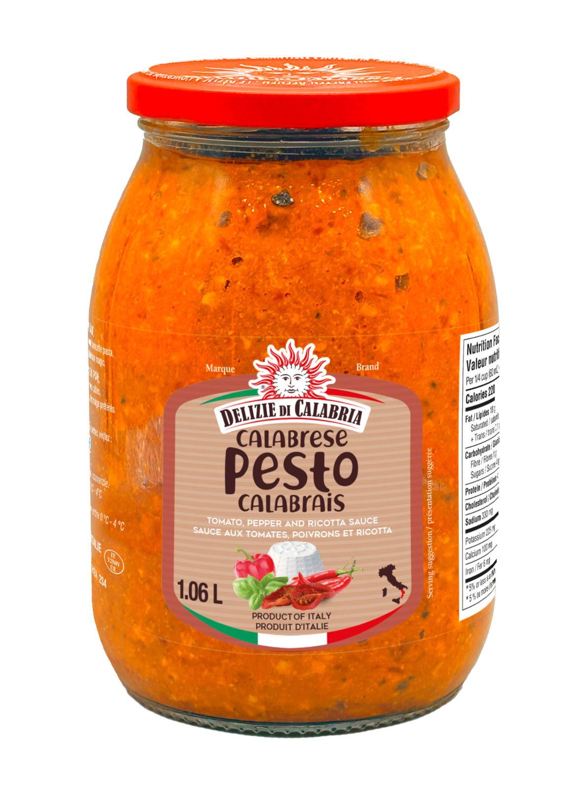 DELIZIE DI CALABRIA PESTO CALABRESE 950 GR