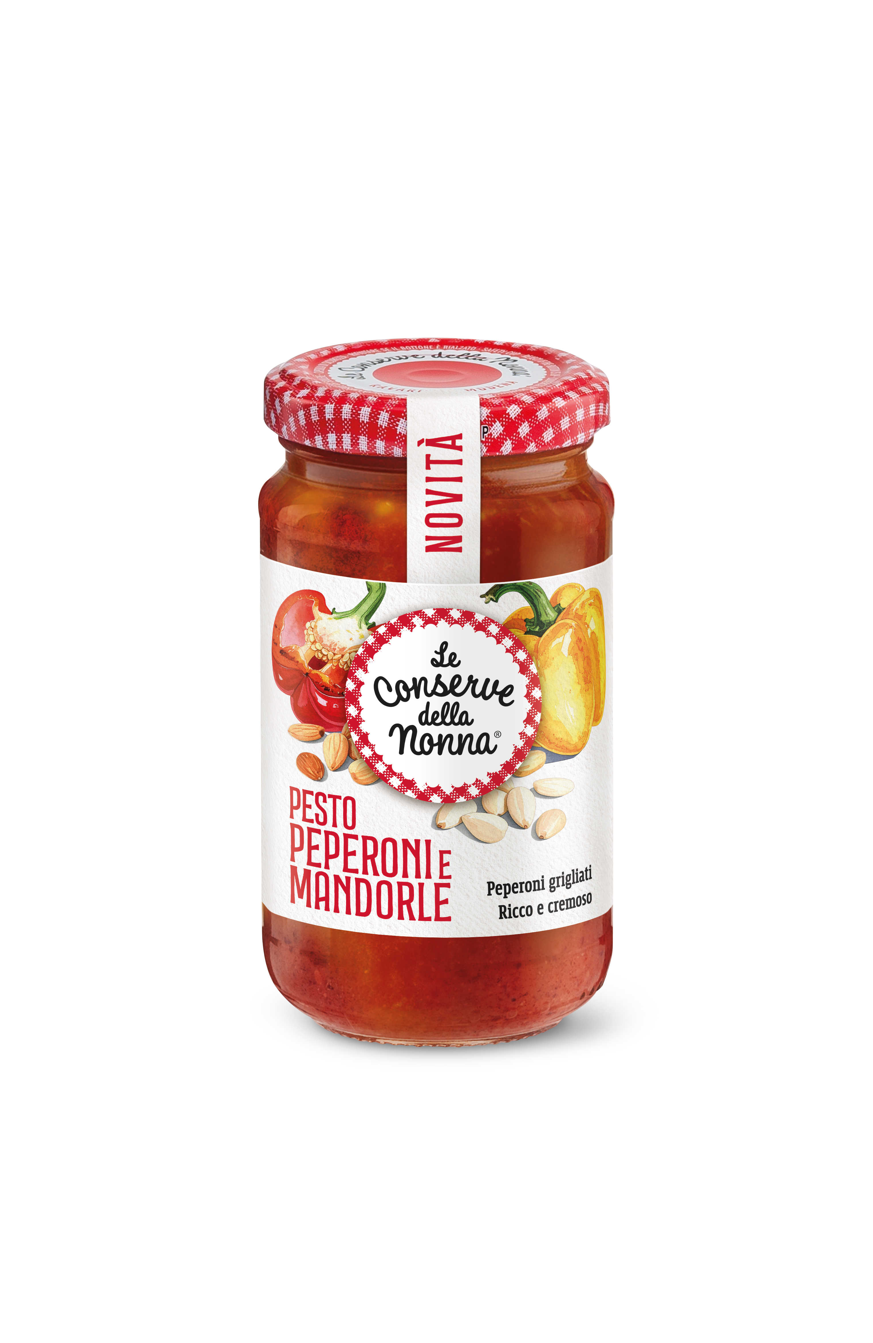 CONSERVE DELLA NONNA PESTO PEPERONI E MANDORLE 190 GR